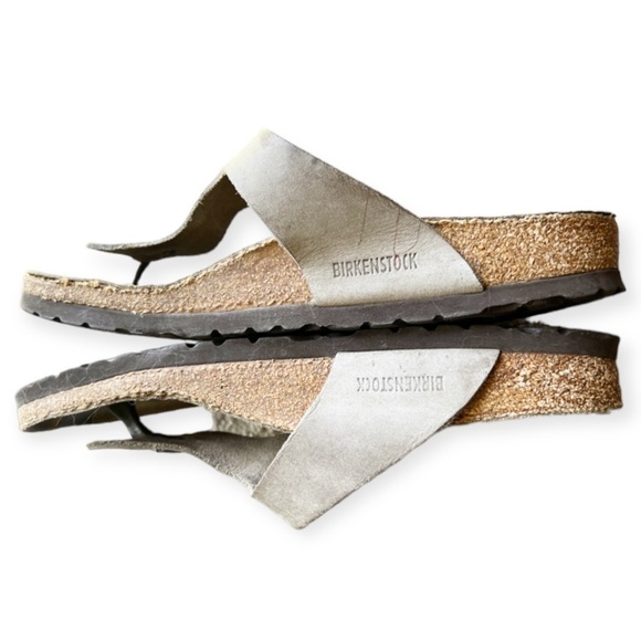 Birkenstock Gizeh Thong Leather Sandals Tan 37/6 - Picture 7 of 13